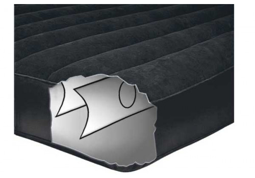 Надувная кровать-матрас Pillow Rest Classic Airbed (Twin) 99х191x30см с подголовником и встроенным насосом 220 V 66779