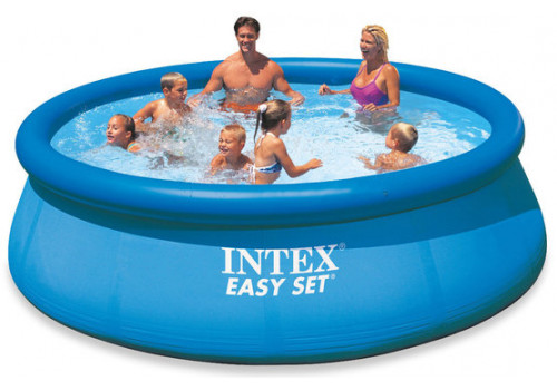 Intex 28143 Надувной бассейн с надувным верхним кольцом 396х84см